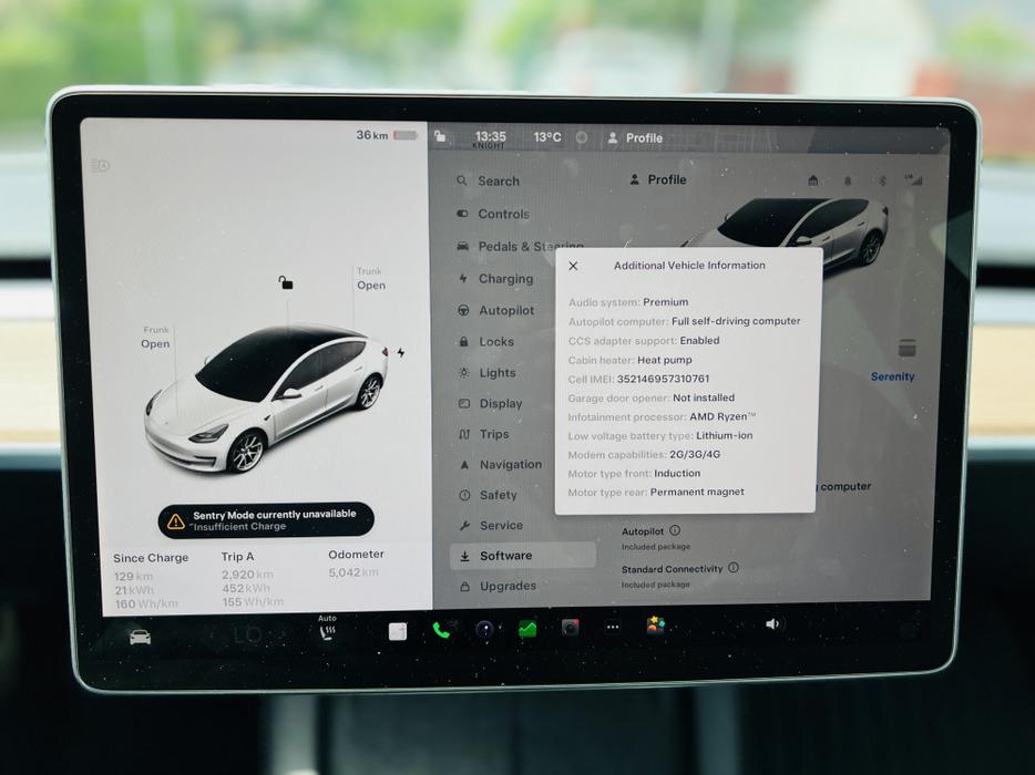 2022 Tesla Model 3 Long Range Awd display photo