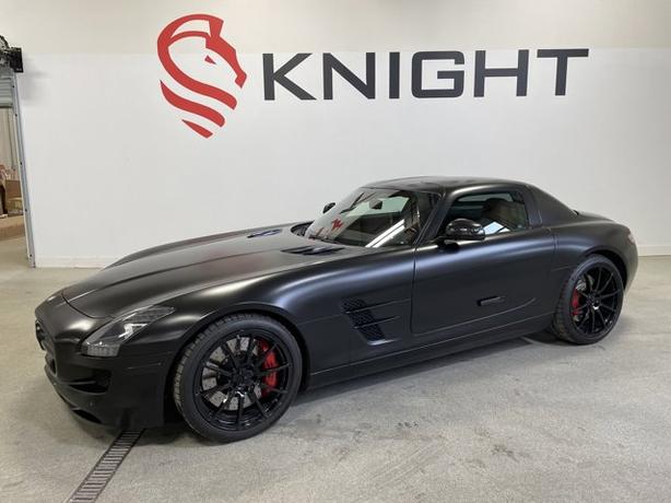 2012 Mercedes-Benz SLS AMG ,Wow, Rare, Flat Black Custom Wrap! RWD 2dr Car image 3