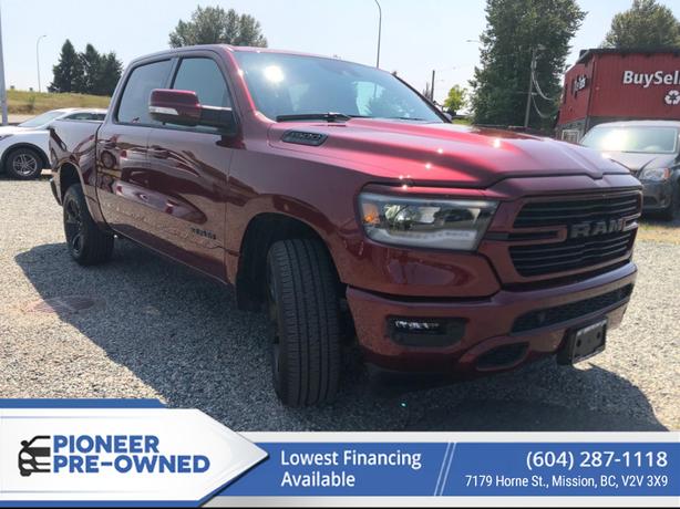 2022 Ram 1500 Sport  - Android Auto -  Apple CarPlay - $406 B/W image 3