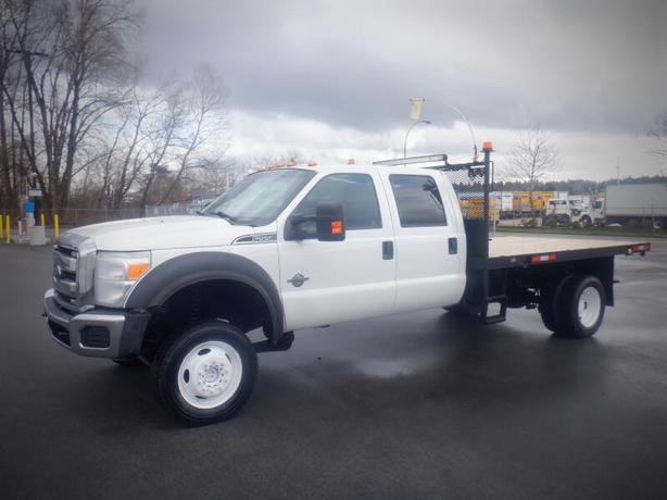 2012 Ford F-550 Crew Cab 12 Flat Deck 4WD Diesel image 1