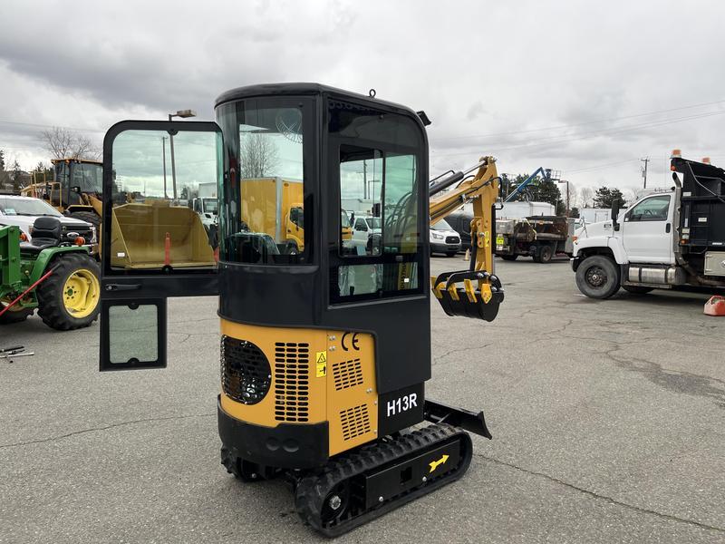 2024 AGT Industrial Yellow H13R Mini Excavator 420CC Gas Engine (New) display photo