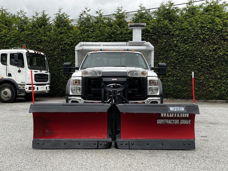 2011 Ford F-550 Flat deck Dump with Plow And Sander Diesel display photo