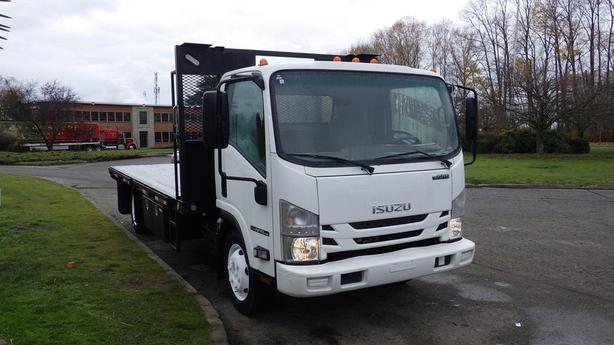 2017 Isuzu NPR 16 Foot Flat Deck Dually 3 Seater image 2