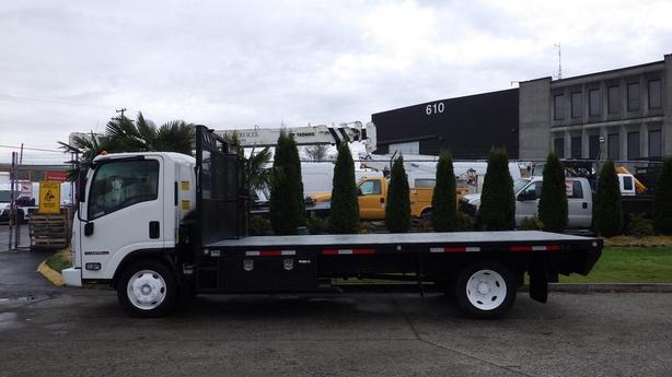 2017 Isuzu NPR 16 Foot Flat Deck Dually 3 Seater image 6