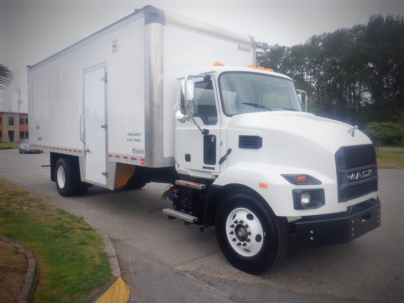 2021 Mack MD 24 Foot Cube Van with Air Brakes Dually Diesel display photo