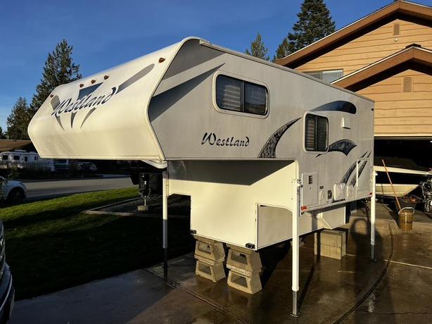 2023 Westland 80W 8 Foot Recreational Truck Bed Camper image 1