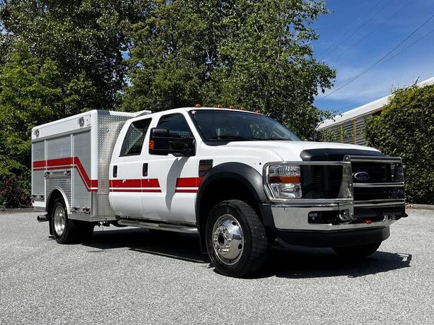 2009 Ford F-550 Crew Cab Super Duty Dually Diesel Ex Fire Service Truck 4WD image 1