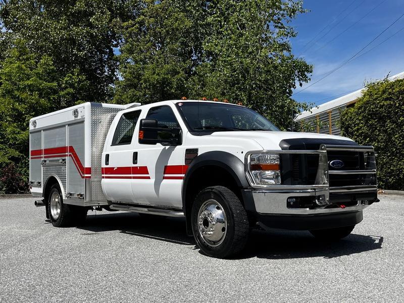2009 Ford F-550 Crew Cab Super Duty Dually Diesel Ex Fire Service Truck 4WD display photo