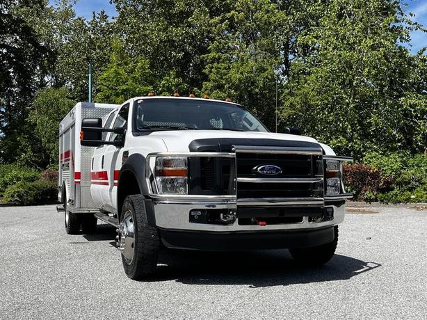 2009 Ford F-550 Crew Cab Super Duty Dually Diesel Ex Fire Service Truck 4WD image 2