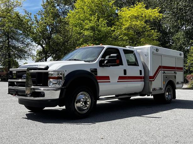 2009 Ford F-550 Crew Cab Super Duty Dually Diesel Ex Fire Service Truck 4WD image 5
