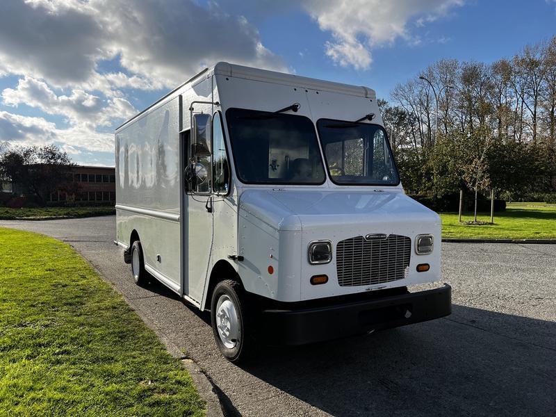2017 Freightliner M Line Step Reefer Cargo Van display photo