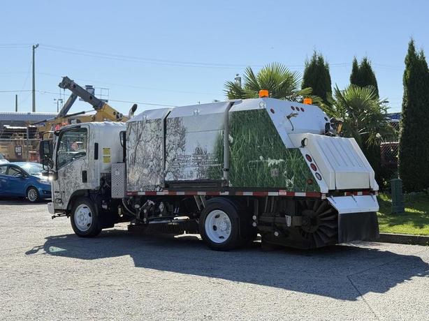 2014 Isuzu NRR Sweeper Truck with Sprayer & Dump Box image 7