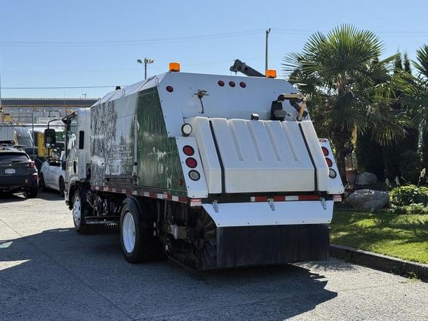 2014 Isuzu NRR Sweeper Truck with Sprayer & Dump Box image 8