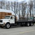 2000 International 4900 25 Foot Roll-Off Flat Deck Tow Truck Manual Diesel Air B thumbnail image 5