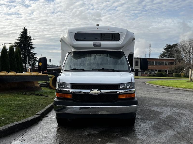 2017 Chevrolet Express G4500 22 Passenger Bus With Wheelchair Ramp Off Road Use  display photo
