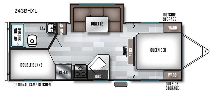 Used 2019 Forest River RV Salem Cruise Lite 243BHXL display photo
