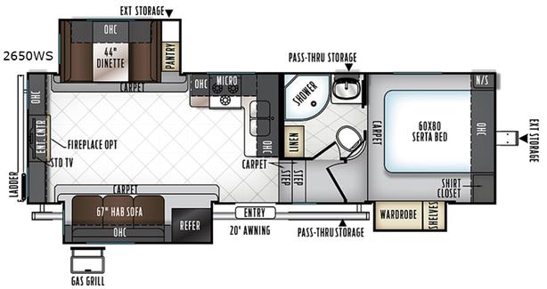 Used 2018 Forest River RV Rockwood Ultra Lite 2650WS image 4