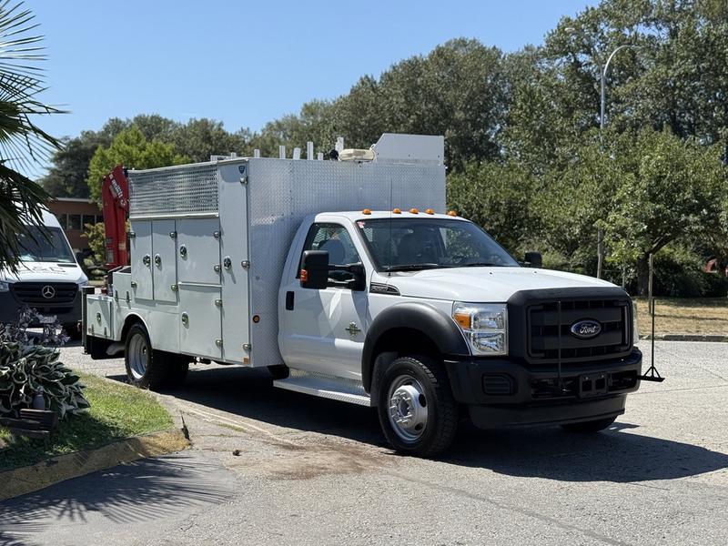 2013 Ford F-550 Regular Cab Dually 2WD Diesel Crane Service Truck with PTO display photo
