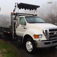 2008 Ford F-750 18 Foot Flat Deck Regular Cab 2WD Diesel Dually with Air Brakes  thumbnail image 1