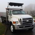 2008 Ford F-750 18 Foot Flat Deck Regular Cab 2WD Diesel Dually with Air Brakes  thumbnail image 2