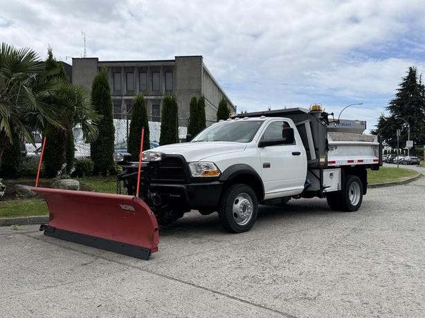 2012 Dodge Ram 5500 Regular Cab Cummins Diesel 4WD Dump Box with Western Plow an image 5