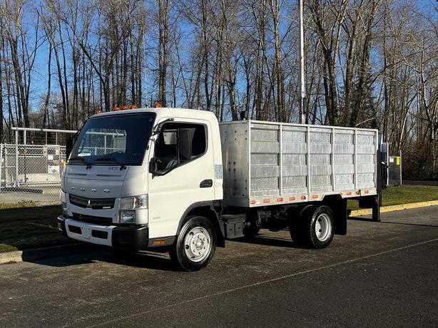 2014 Mitsubishi Fuso FE Flat Deck High Rail with Tommy Power Tailgate Diesel image 6