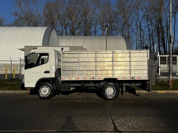 2014 Mitsubishi Fuso FE Flat Deck High Rail with Tommy Power Tailgate Diesel image 7