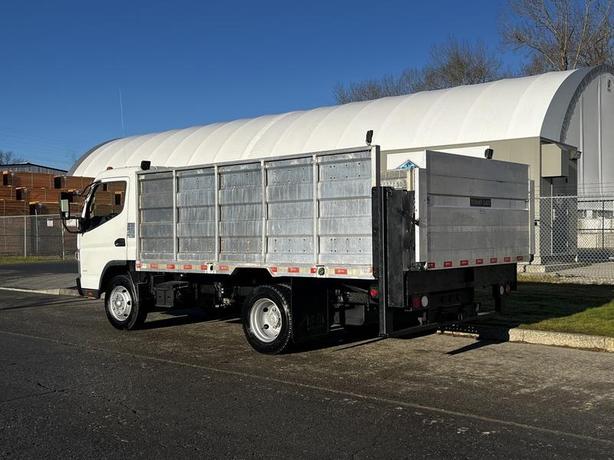 2014 Mitsubishi Fuso FE Flat Deck High Rail with Tommy Power Tailgate Diesel image 8