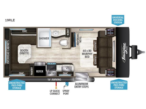 Used 2019 Grand Design Imagine XLS 19RLE image 3