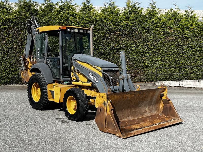 2010 John Deere 310SJ Front-End Loader Extended Backhoe 4-in-1 92 inch Bucket 4x display photo