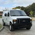 2013 Ford Econoline E-350 Super Duty Cargo Van with Shelving & Ladder Rack thumbnail image 2