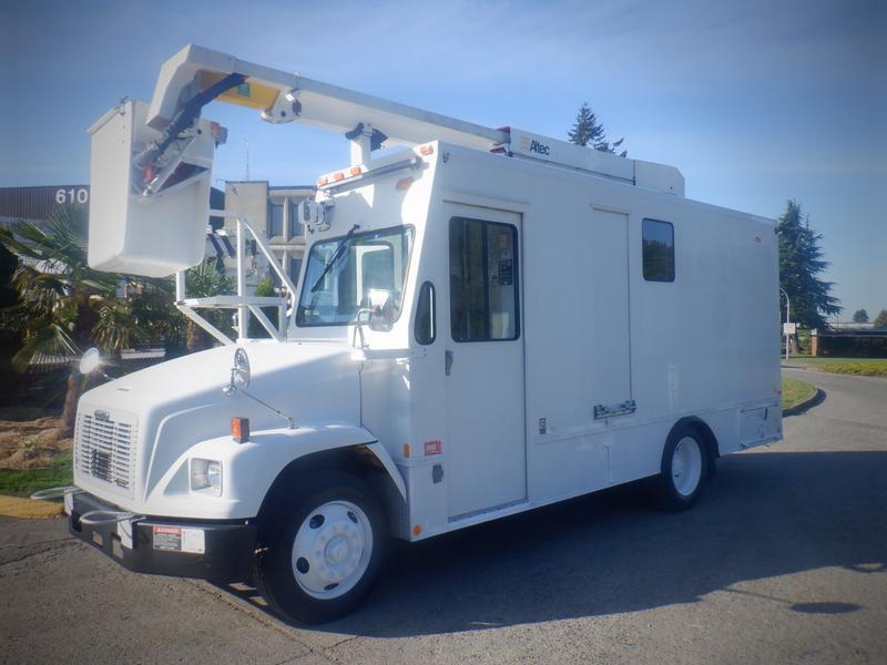 2006 Freightliner FS65 Boom Truck Diesel With Rear Shelvings display photo