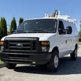 2011 Ford Econoline E-350 Super Duty Cargo Van with Shelving & Ladder Rack thumbnail image 4
