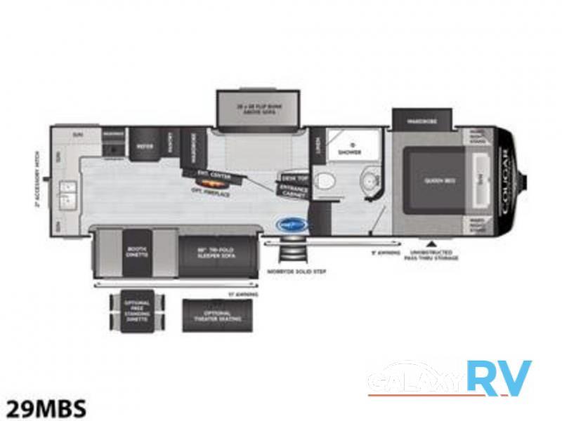 Used 2021 Keystone RV Cougar Half-Ton 29MBS display photo