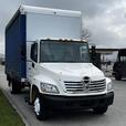 2006 Hino 268 Curtain Side 18 Foot Cube Van  With Power Tailgate 3 Seater Diesel thumbnail image 2