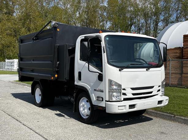 2016 Isuzu NPR 10 Foot Dump Truck V8 Gas Engine image 1