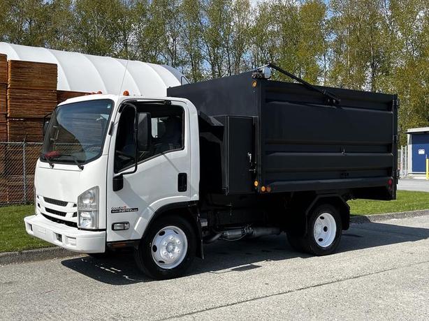 2016 Isuzu NPR 10 Foot Dump Truck V8 Gas Engine image 2