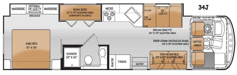 Used 2015 Thor Motor Coach Windsport 34J display photo