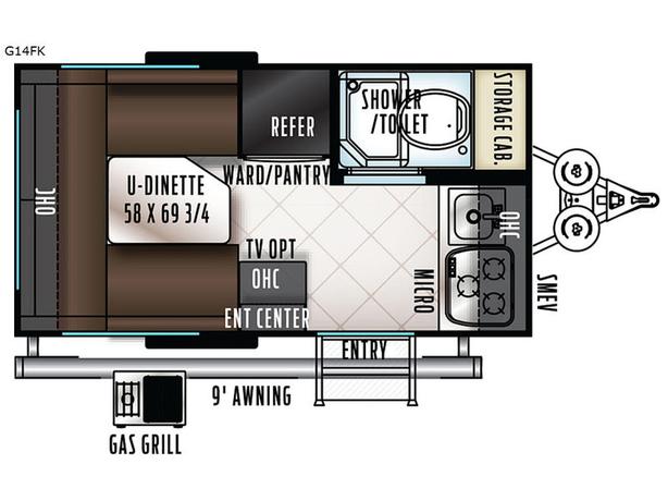 Used 2018 Forest River RV Rockwood GEO Pro 14FK image 5