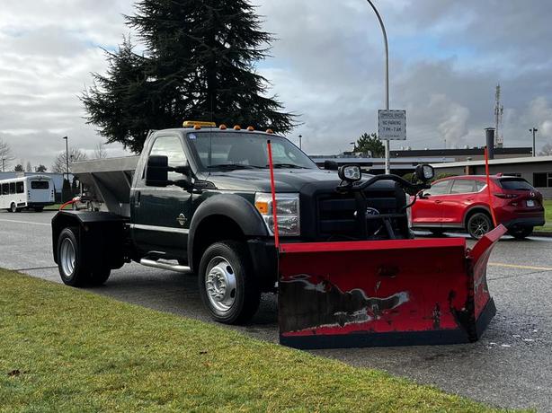 2012 Ford F-550 Regular Cab Dually Diesel  4WD Plow Spreader image 1