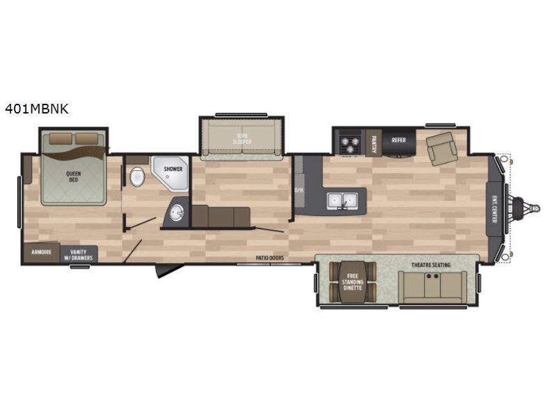 Used 2019 Keystone RV Residence 401MBNK display photo