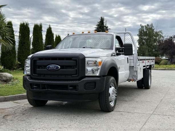 2016 Ford F-550 Regular Cab Dually Diesel 2WD 14-Foot Flatdeck Truck image 4