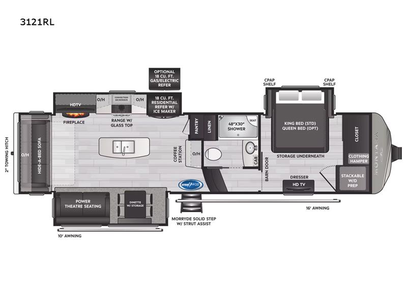 Used 2022 Keystone RV Montana 3121RL display photo