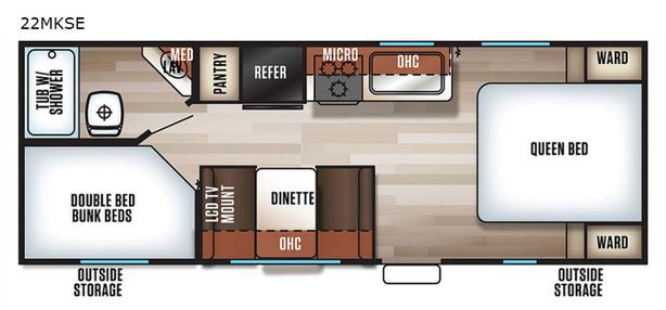Used 2018 Forest River RV Cherokee Grey Wolf 22MKSE image 5