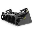 2025 HLA Attachments Low Profile Skidsteer Bucket & Skidsteer Grapple SBLP72GRS6 thumbnail image
