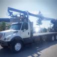 2006 International 7500 Flat Deck 25 foot With Crane Air Brakes 3 Seater Diesel  thumbnail image