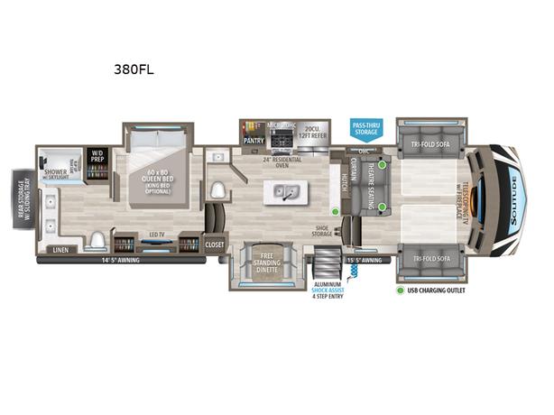 Used 2023 Grand Design Solitude 380FL image 1