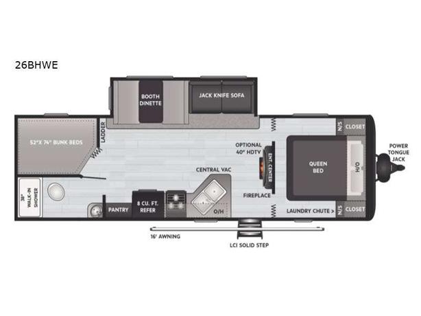 Used 2021 Keystone RV Hideout 26BHWE image 5