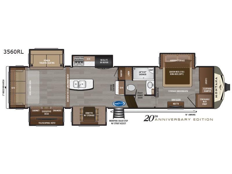 Used 2019 Keystone RV Montana 3560RL display photo