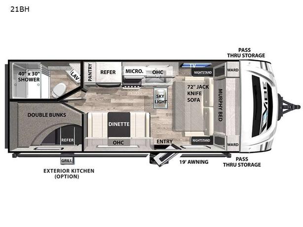 Used 2022 Forest River RV Vibe 21BH image 5